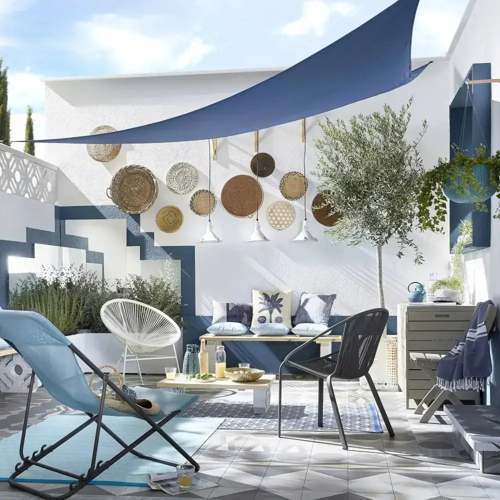 Toldo Vela Triangular Azul