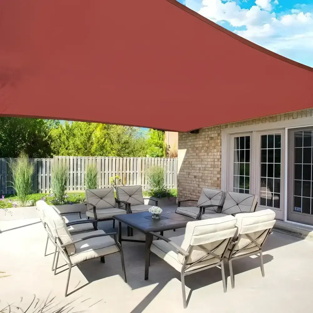 Toldo Vela Rectangular Granate