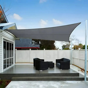 Toldo Vela Rectangular Gris