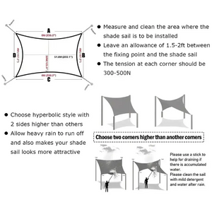 Toldo Vela Rectangular Granate