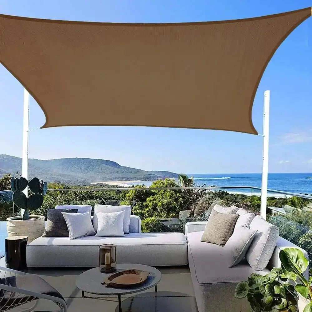 Toldo Vela Cuadrado Marron