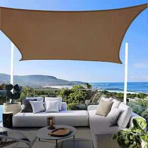 Toldo Vela Cuadrado Marron