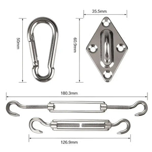 Kit De Fijacion Para Toldo Vela Anclaje