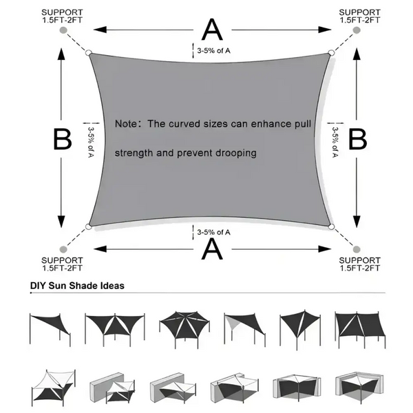 Toldo Vela Triangular Amarillo