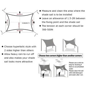 Toldo Vela Rectangular Negro