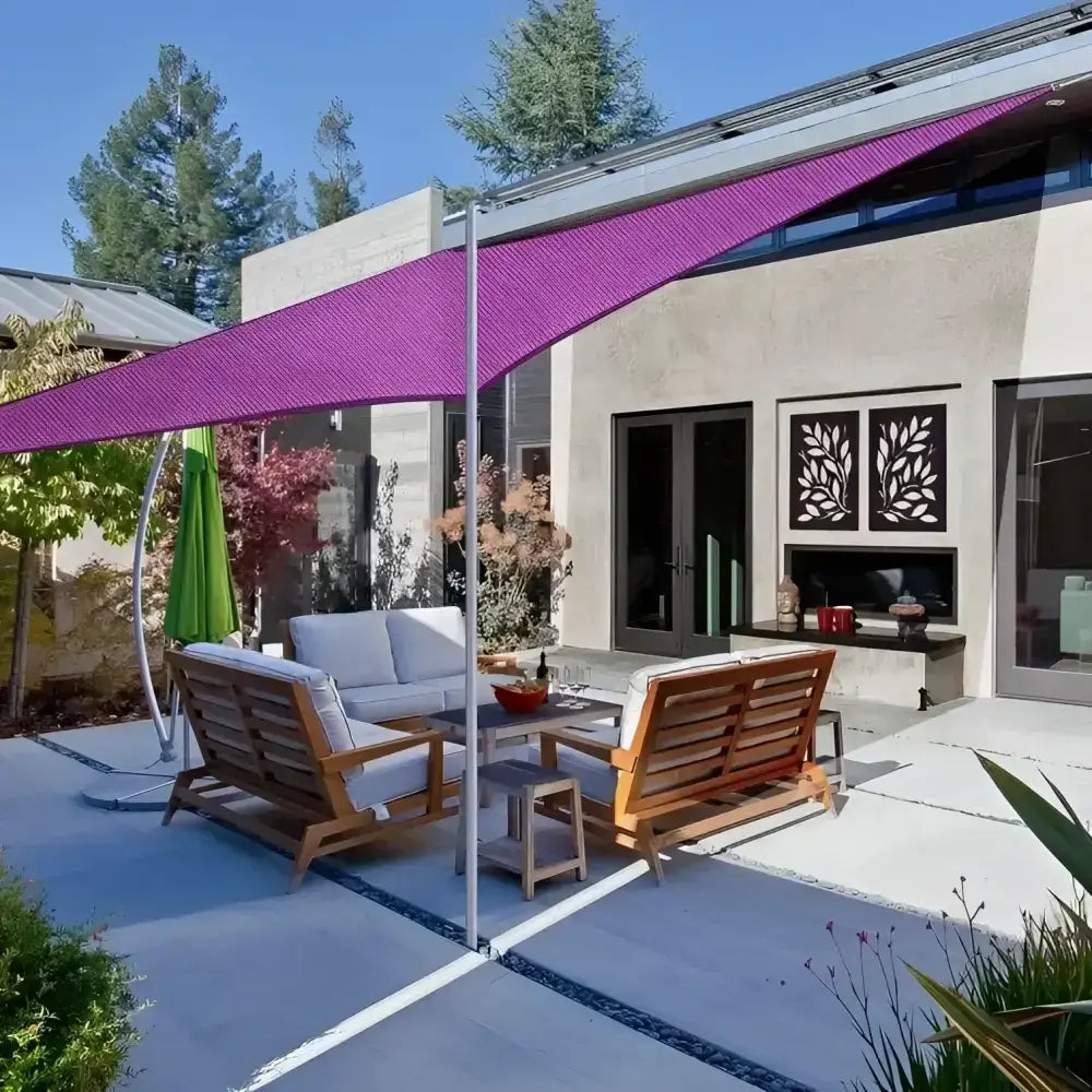 Toldo Vela Cuadrado Morado