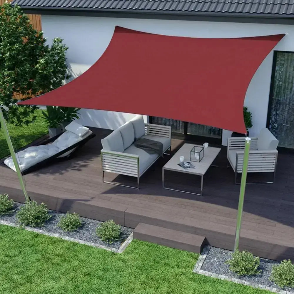 Toldo Vela Cuadrado Granate