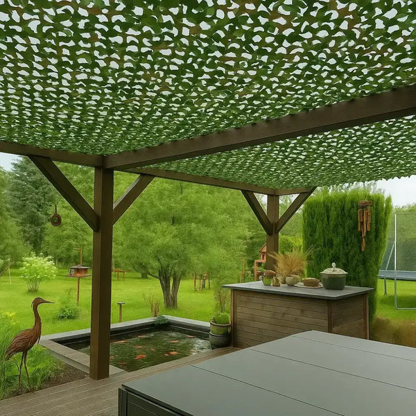 Green Camo Netting | 420D Reinforced Camo Shade Netting