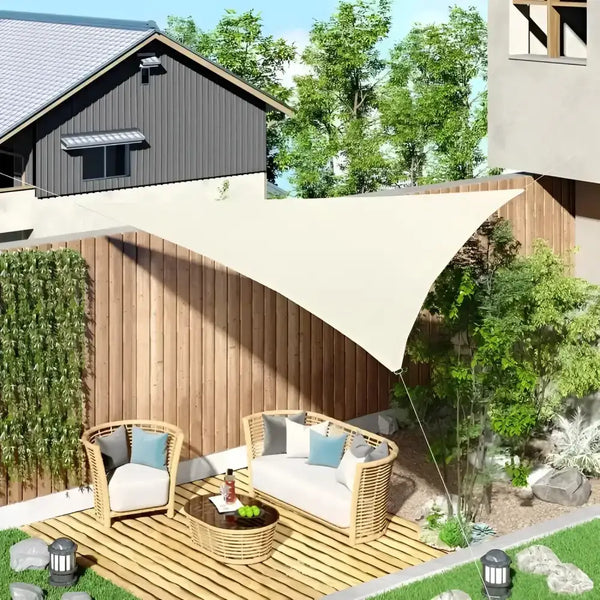 Toldo Vela Triangular Beis