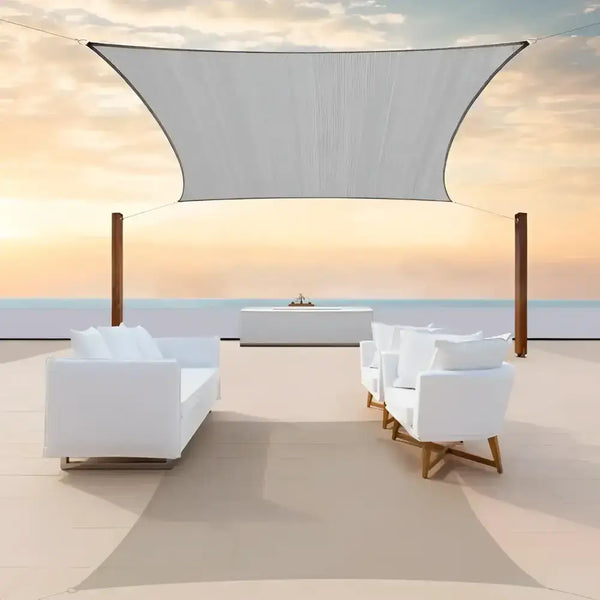 Toldo Vela Cuadrado Gris